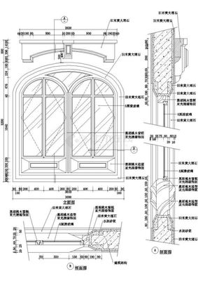 欧式门窗工程设计CAD施工详图